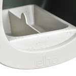 essential vogelfutterhaus 18cm faseriges grau